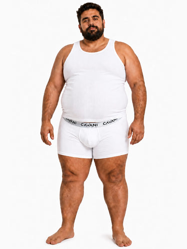 Plus Size Trunk - White